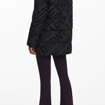 DESIGUAL Damenjacke Schwarz – Lagenlook mit abnehmbarer Kapuze | soulluna.de