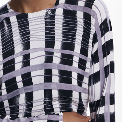 DESIGUAL Rosa Pullover Damen – Langärmelig mit Kontrastdetails | soulluna.de