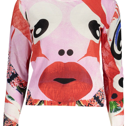 DESIGUAL Damenhemd Rosafarben – Langarmshirt mit Kontrastdetails für Frühjahr/Sommer