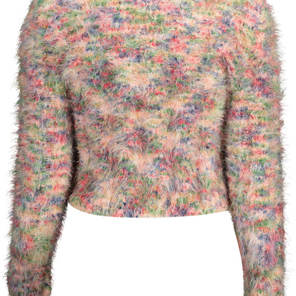 DESIGUAL Pullover Damen Rosa – Weicher Langarm-Pullover für Herbst/Winter
