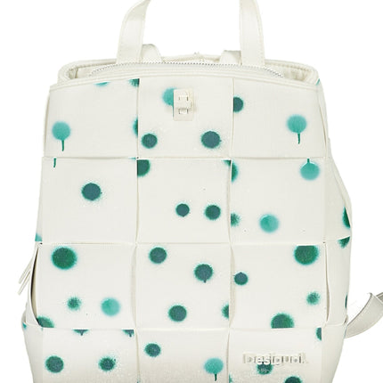 DESIGUAL Damenrucksack weiß – Polka Dot Design mit 3 Fächern | soulluna.de