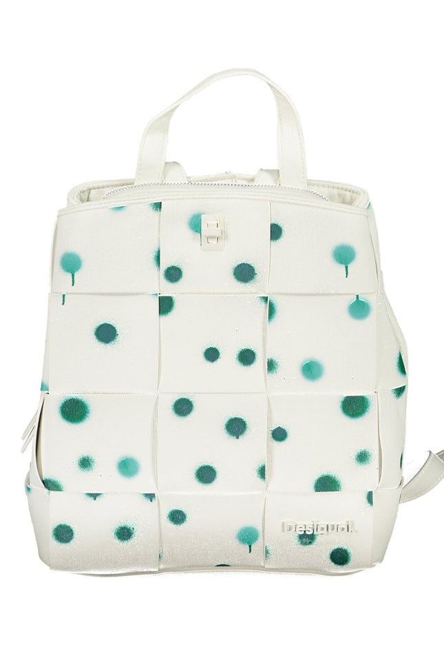 DESIGUAL Damenrucksack weiß – Polka Dot Design mit 3 Fächern | soulluna.de
