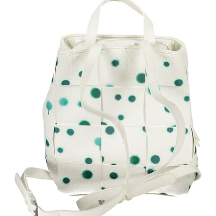 DESIGUAL Damenrucksack weiß – Polka Dot Design mit 3 Fächern | soulluna.de