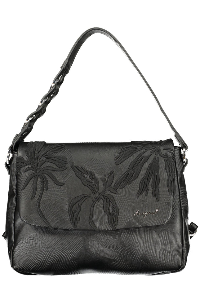 DESIGUAL Damen-Rucksack Schwarz – Vielseitiger Umhängerucksack mit verstellbaren Trägern