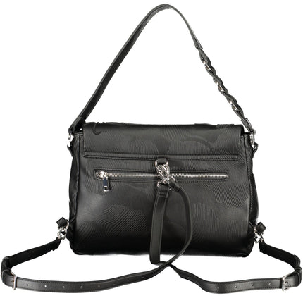 DESIGUAL Damen-Rucksack Schwarz – Vielseitiger Umhängerucksack mit verstellbaren Trägern