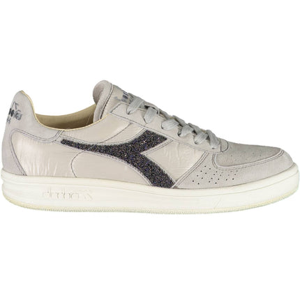 DIADORA Damen Sportschuhe Grau – Sneaker mit Swarovski-Kristallen | Italienische Qualität