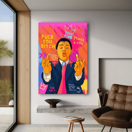 DiCaprio Fuck - Leinwandbild Pop Art (Canvas) kaufen bei Linkreich – Jetzt entdecken!