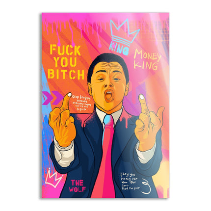 DiCaprio Fuck - Leinwandbild Pop Art (Canvas) kaufen bei Linkreich – Jetzt entdecken!