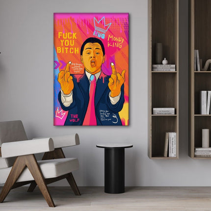 DiCaprio Fuck - Leinwandbild Pop Art (Canvas) kaufen bei Linkreich – Jetzt entdecken!