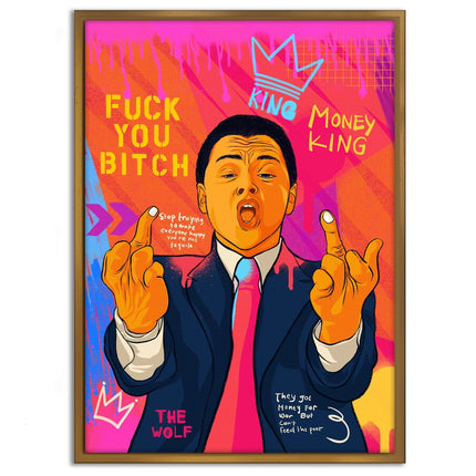 DiCaprio Fuck - Leinwandbild Pop Art (Canvas) kaufen bei Linkreich – Jetzt entdecken!
