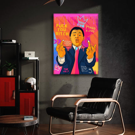 DiCaprio Fuck - Leinwandbild Pop Art (Canvas) kaufen bei Linkreich – Jetzt entdecken!