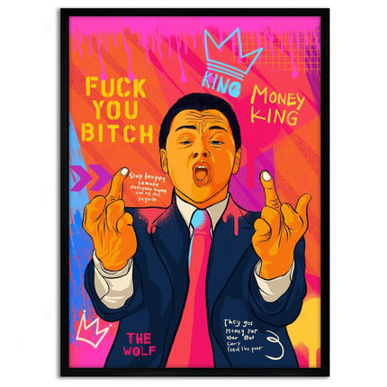DiCaprio Fuck - Leinwandbild Pop Art (Canvas) kaufen bei Linkreich – Jetzt entdecken!
