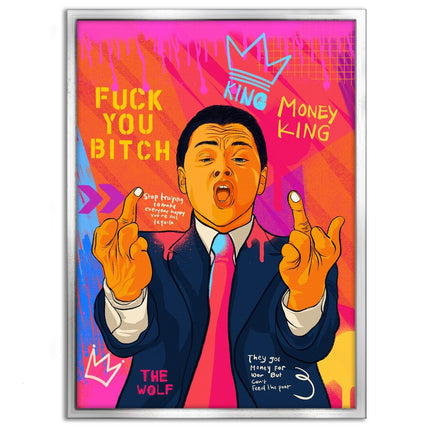 DiCaprio Fuck - Leinwandbild Pop Art (Canvas) kaufen bei Linkreich – Jetzt entdecken!
