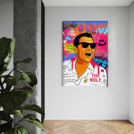 DiCaprio Wolf of Wallstreet - Leinwandbild Pop Art (Canvas) kaufen bei Linkreich – Jetzt entdecken!
