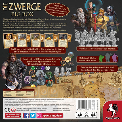 SEO. Die Zwerge Big Box - PEGASUS Brettspiel Kennerspiel - Linkreich