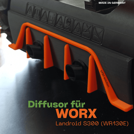 SEO. Diffusor für WORX ® Landroid S300 WR130E Mähroboter Heckdiffusor - Tuning - Linkreich