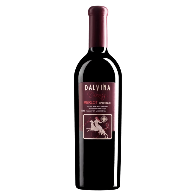 SEO. Dioniz Merlot Barrique 2016 - Rotwein trocken aus Nordmazedonien - Linkreich