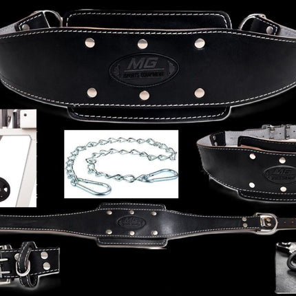 SEO. Dip Gürtel Leder - Schwarz - MG Sports® - G6 - Linkreich