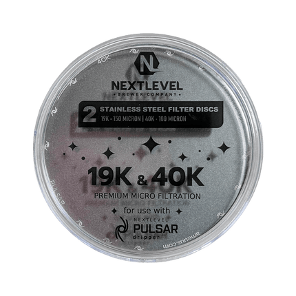 NextLevel Pulsar Edelstahl-Filter-Scheiben – 19K & 40K wiederverwendbar