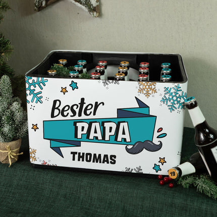 SEO. DIY Bierkasten Banderole mit 24 Deckelaufklebern - Bester Papa - Linkreich