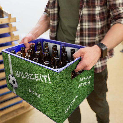SEO. DIY Bierkasten Banderole mit 24 Deckelaufklebern - Fussball Motiv - Linkreich