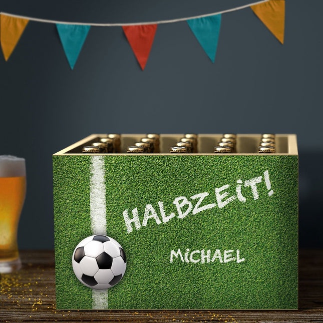SEO. DIY Bierkasten Banderole mit 24 Deckelaufklebern - Fussball Motiv - Linkreich