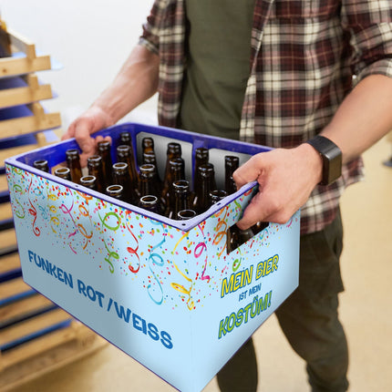 SEO. DIY Bierkasten Banderole mit 24 Deckelaufklebern - Karneval - Linkreich