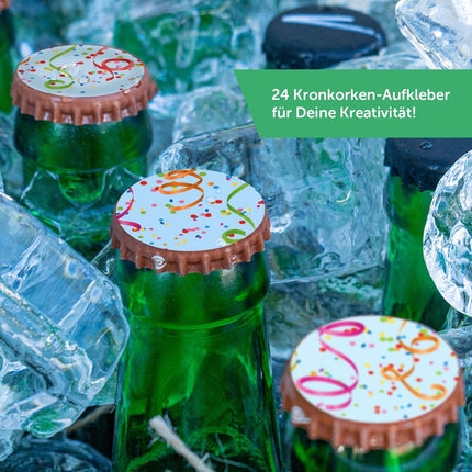 SEO. DIY Bierkasten Banderole mit 24 Deckelaufklebern - Karneval - Linkreich
