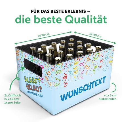 SEO. DIY Bierkasten Banderole mit 24 Deckelaufklebern - Karneval - Linkreich