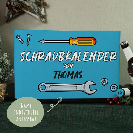 SEO. DIY Bierkasten Banderole mit 24 Deckelaufklebern - Schraubkalender - Linkreich