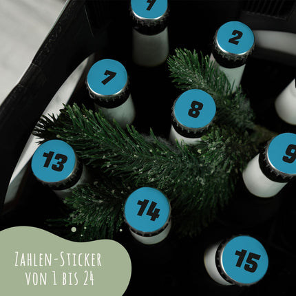 SEO. DIY Bierkasten Banderole mit 24 Deckelaufklebern - Schraubkalender - Linkreich