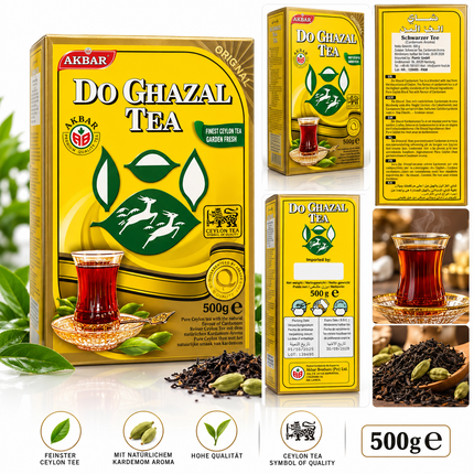 Do Ghazal Kardamom Tee 500g – Produktdetails und Verpackung