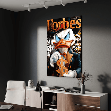 Dollar Dagobert FORBES - Leinwandbild Pop Art / Motivation (Canvas) kaufen bei Linkreich – Jetzt entdecken!