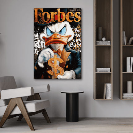 Dollar Dagobert FORBES - Leinwandbild Pop Art / Motivation (Canvas) kaufen bei Linkreich – Jetzt entdecken!