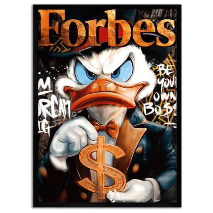 Dollar Dagobert FORBES - Leinwandbild Pop Art / Motivation (Canvas) kaufen bei Linkreich – Jetzt entdecken!