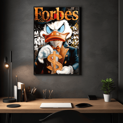 Dollar Dagobert FORBES - Leinwandbild Pop Art / Motivation (Canvas) kaufen bei Linkreich – Jetzt entdecken!