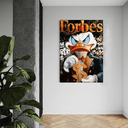 Dollar Dagobert FORBES - Leinwandbild Pop Art / Motivation (Canvas) kaufen bei Linkreich – Jetzt entdecken!