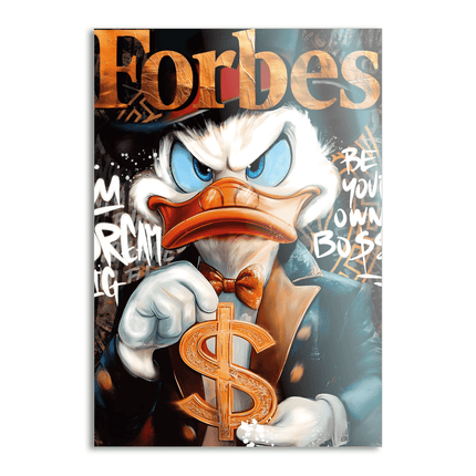 Dollar Dagobert FORBES - Leinwandbild Pop Art / Motivation (Canvas) kaufen bei Linkreich – Jetzt entdecken!