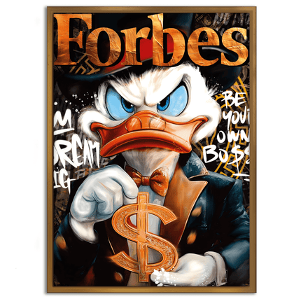 Dollar Dagobert FORBES - Leinwandbild Pop Art / Motivation (Canvas) kaufen bei Linkreich – Jetzt entdecken!