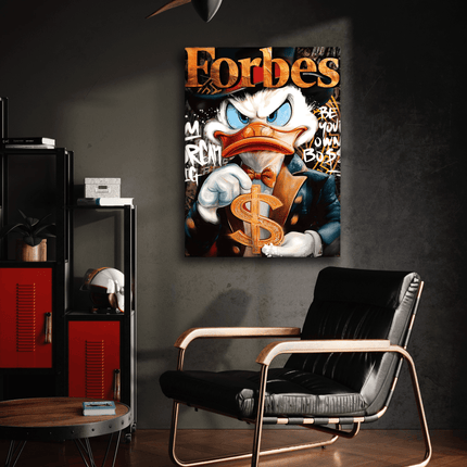 Dollar Dagobert FORBES - Leinwandbild Pop Art / Motivation (Canvas) kaufen bei Linkreich – Jetzt entdecken!