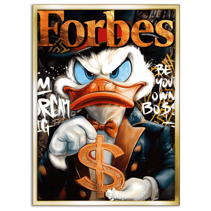 Dollar Dagobert FORBES - Leinwandbild Pop Art / Motivation (Canvas) kaufen bei Linkreich – Jetzt entdecken!