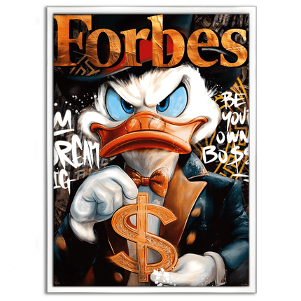 Dollar Dagobert FORBES - Leinwandbild Pop Art / Motivation (Canvas) kaufen bei Linkreich – Jetzt entdecken!