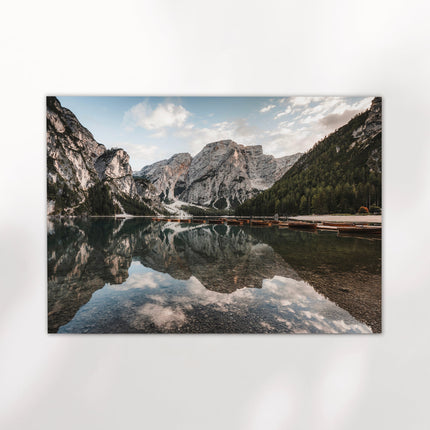 Lago di Braies Print – Dolomites Landscape Photography Wall Art