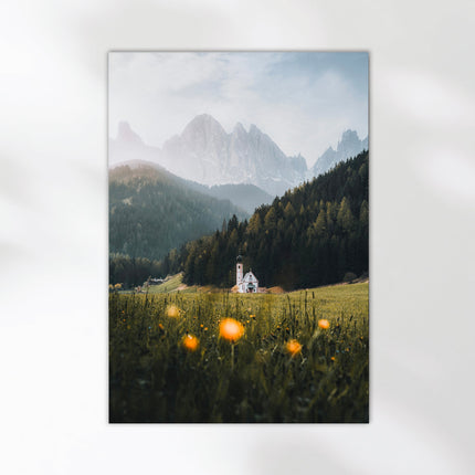 St. John’s Church, Val di Funes – Dolomites Fine Art Print