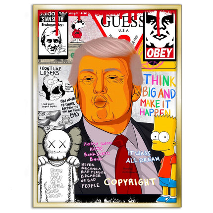 Donald Trump - Leinwandbild Pop Art (Canvas) kaufen bei Linkreich – Jetzt entdecken!