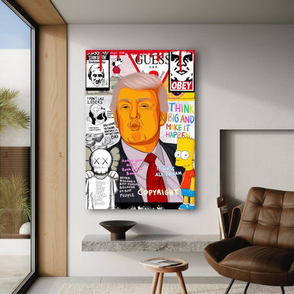 Donald Trump - Leinwandbild Pop Art (Canvas) kaufen bei Linkreich – Jetzt entdecken!