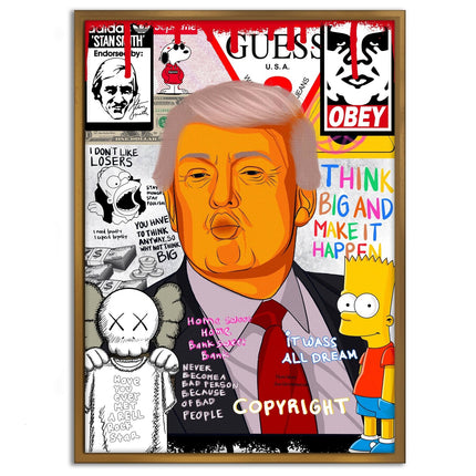 Donald Trump - Leinwandbild Pop Art (Canvas) kaufen bei Linkreich – Jetzt entdecken!