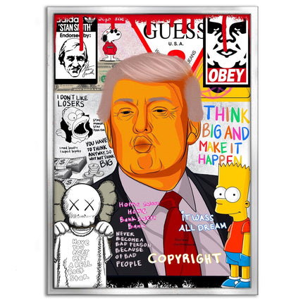 Donald Trump - Leinwandbild Pop Art (Canvas) kaufen bei Linkreich – Jetzt entdecken!