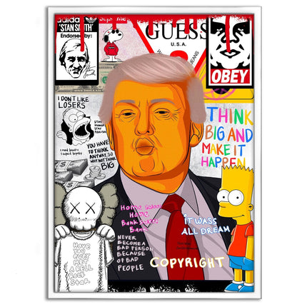 Donald Trump - Leinwandbild Pop Art (Canvas) kaufen bei Linkreich – Jetzt entdecken!