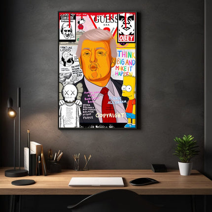 Donald Trump - Leinwandbild Pop Art (Canvas) kaufen bei Linkreich – Jetzt entdecken!